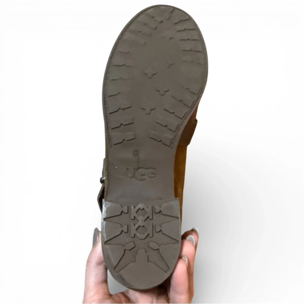 Ugg Wright Belted Bootie - Brown Stout - Size 10